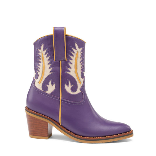 Agatha violeta y beige